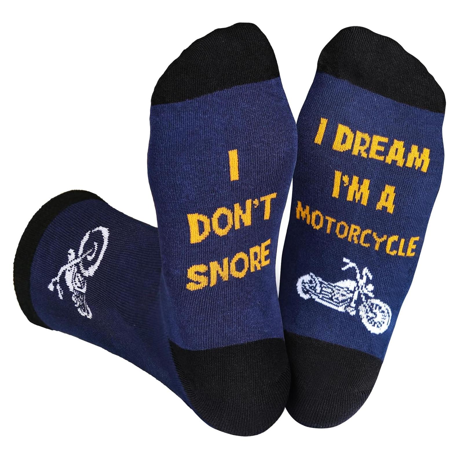 Calcetines de Motocicleta Veachog para Hombres - Regalos Divertidos