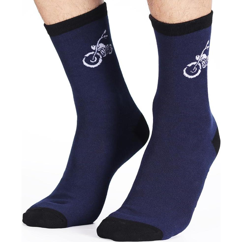 Calcetines de Motocicleta Veachog para Hombres - Regalos Divertidos