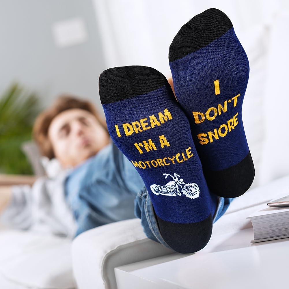 Calcetines de Motocicleta Veachog para Hombres - Regalos Divertidos
