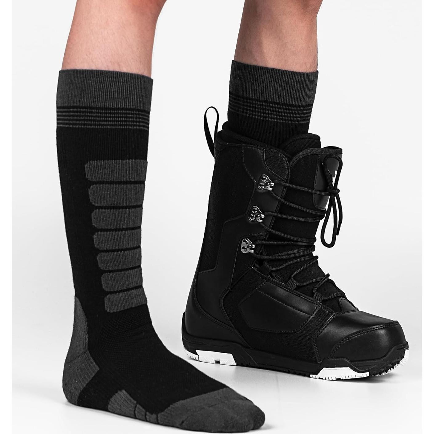 Calcetines Térmicos de Lana Merino KEECOW para Esquí - Hasta la Rodilla