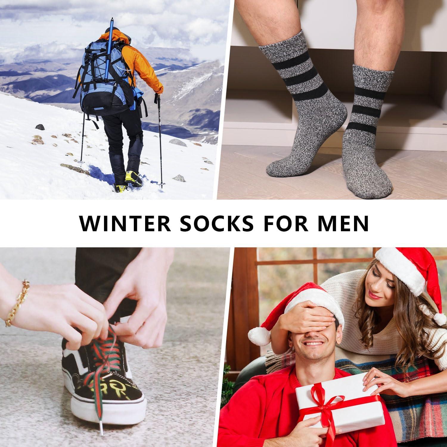 Calcetines Térmicos de Invierno AOLIWEN para Hombre - 5 Pares