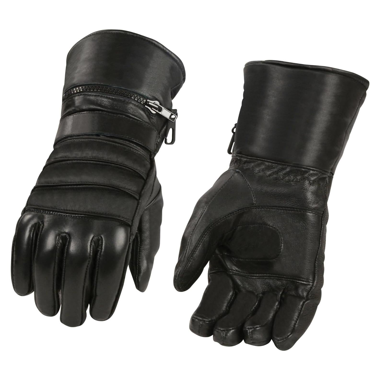 Guantes de Cuero para Motocicleta SHAIM con Mitón Lluvia