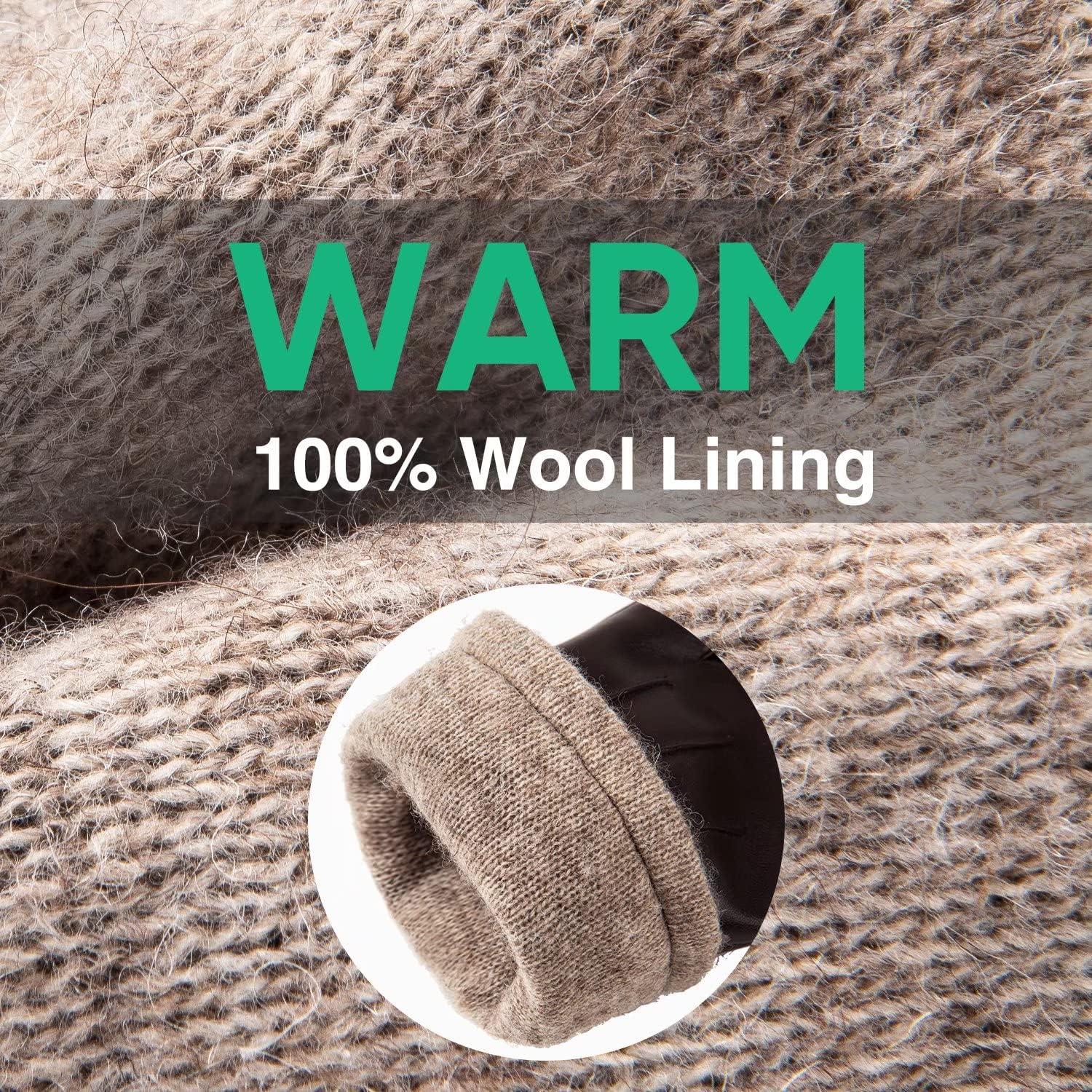 Guantes de Cuero PU Térmicos Alepo para Hombre XL Negro