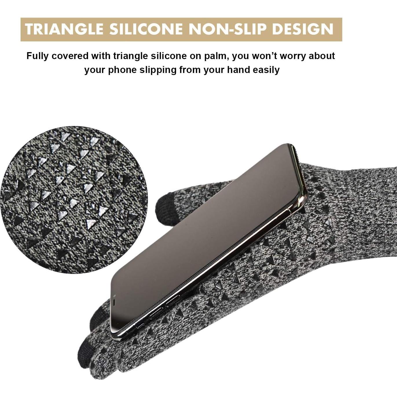 Guantes Térmicos TRENDOUX Unisex con Pantalla Táctil - Negro Gris