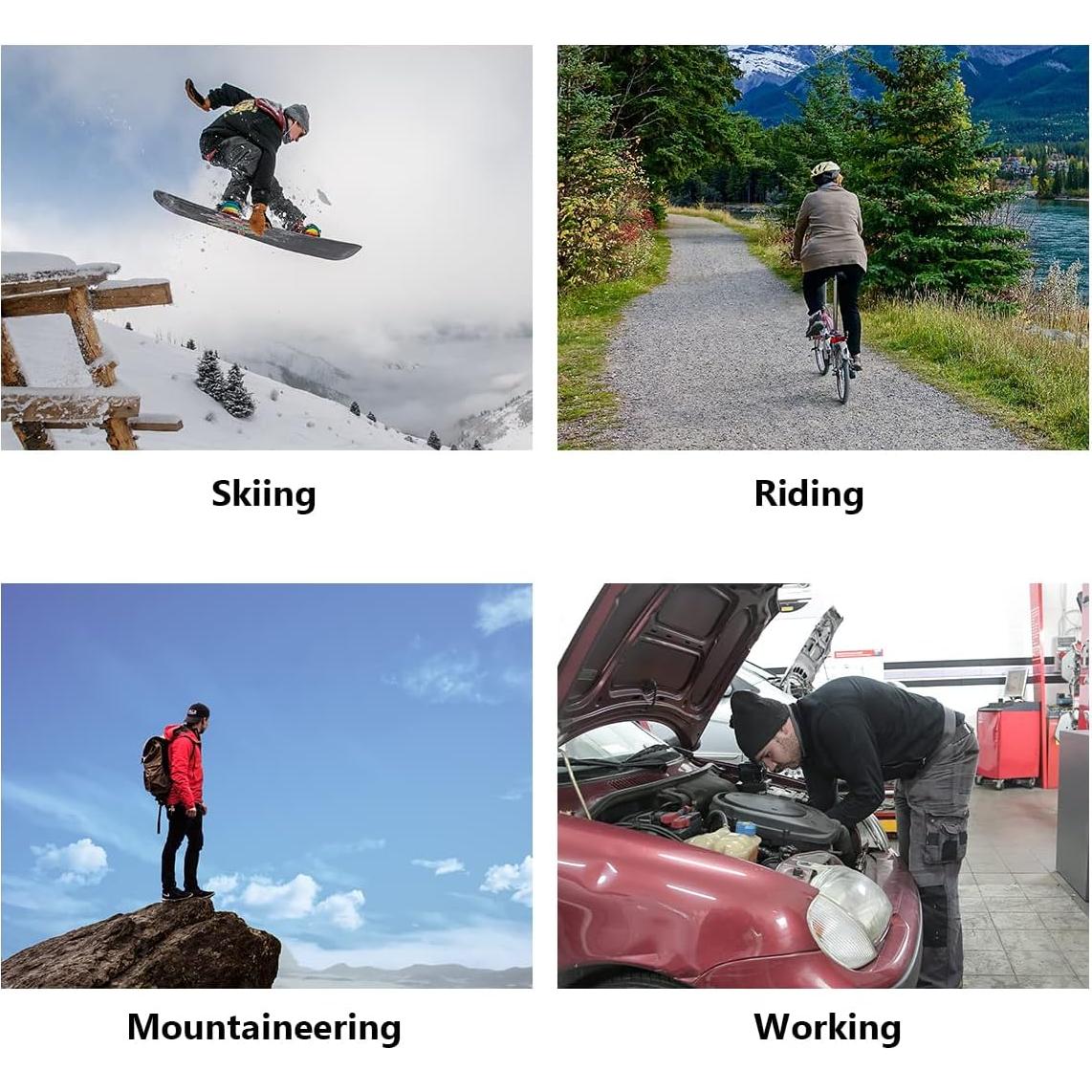 Paquete de 2 Máscaras Balaclava Polar Unisex para Invierno