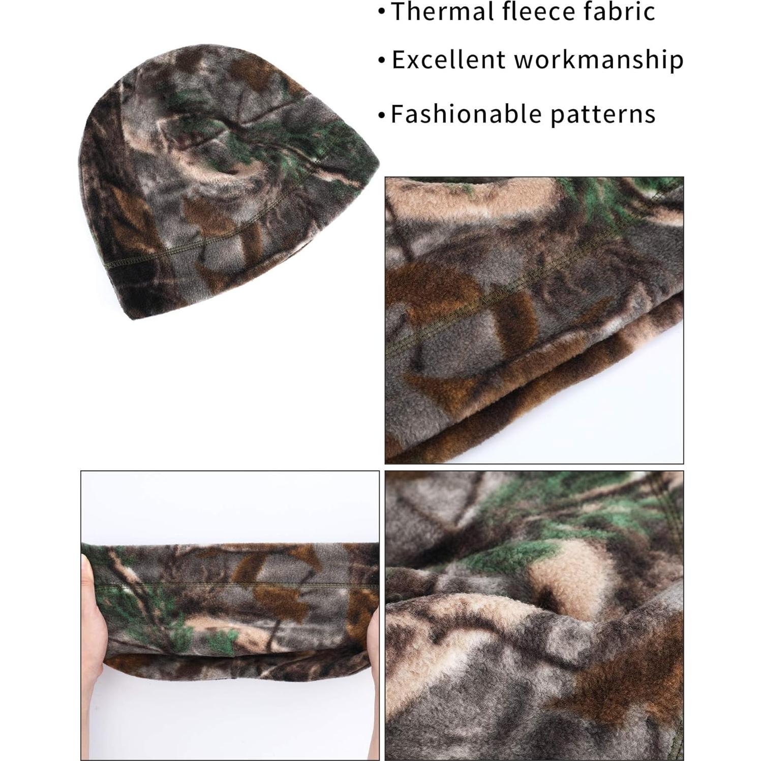 Gorras de Esqueleto SATINIOR 6 Piezas Forro Polar Invierno