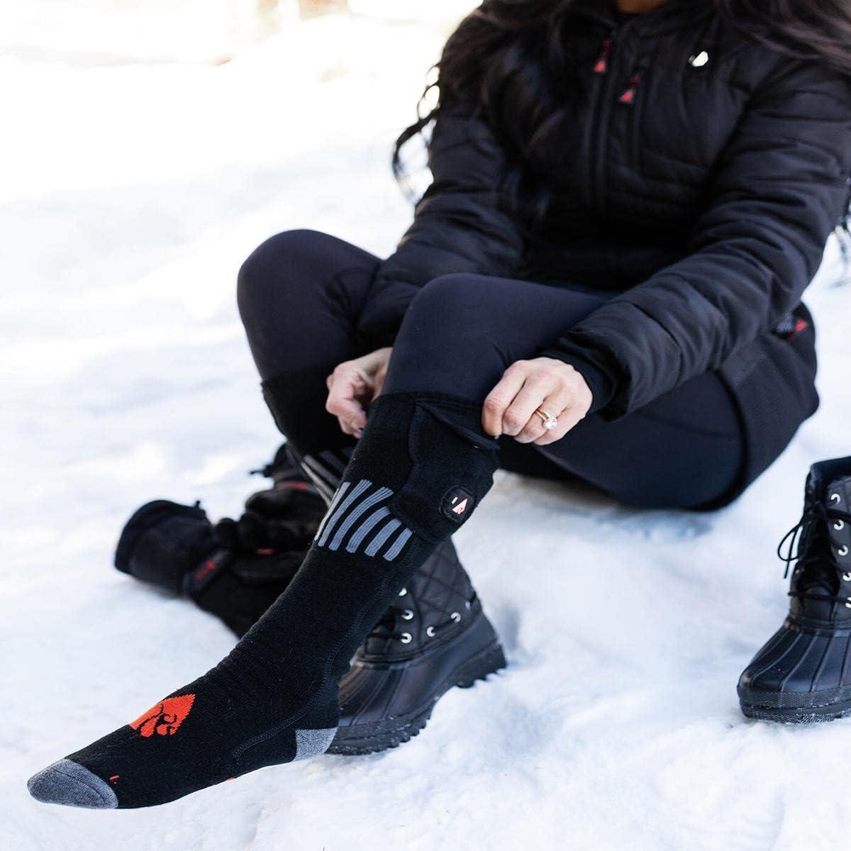 Calcetines Calentados por Batería ActionHeat 5V de Lana