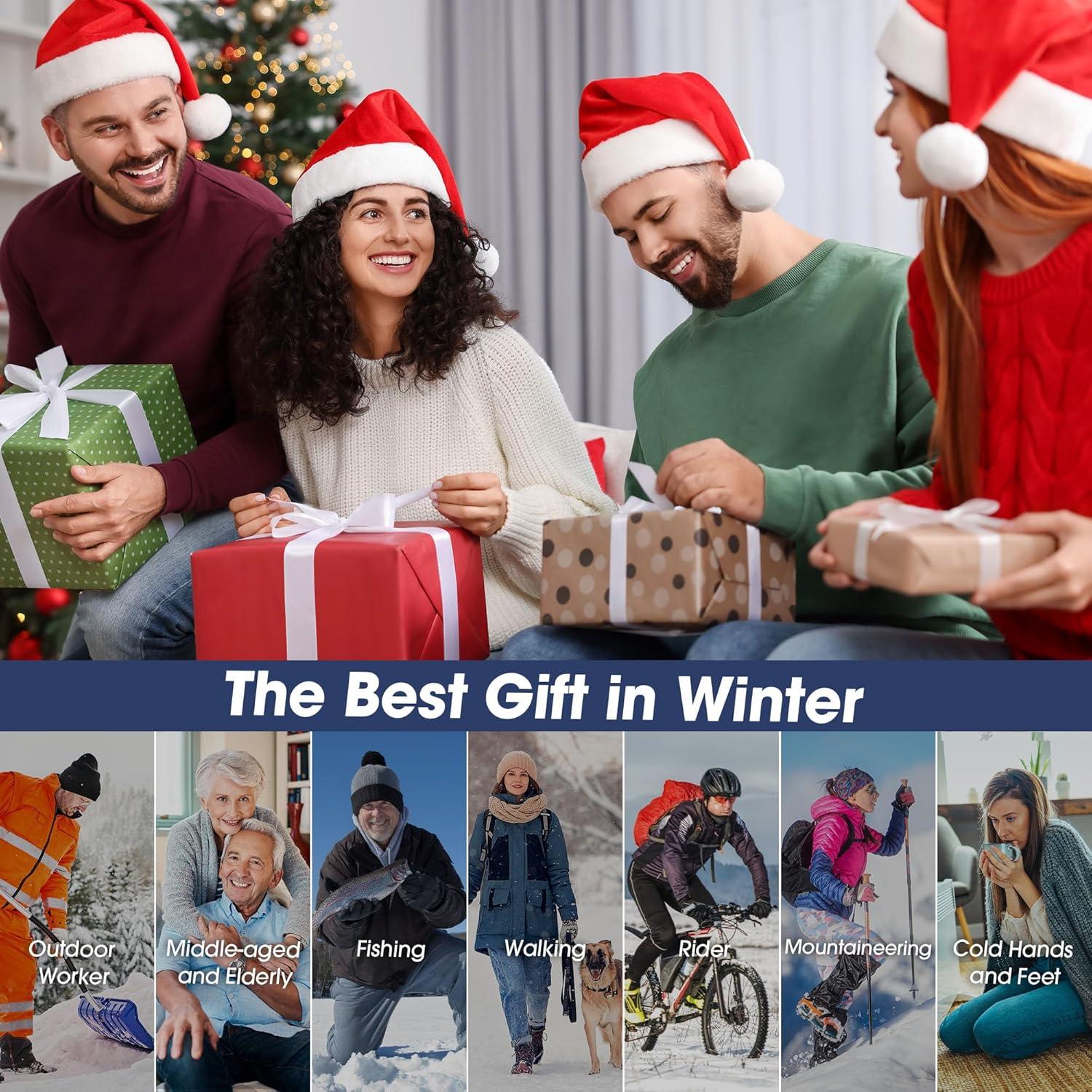 Calcetines Calentados JYew 6000mAh Recargables Unisex L