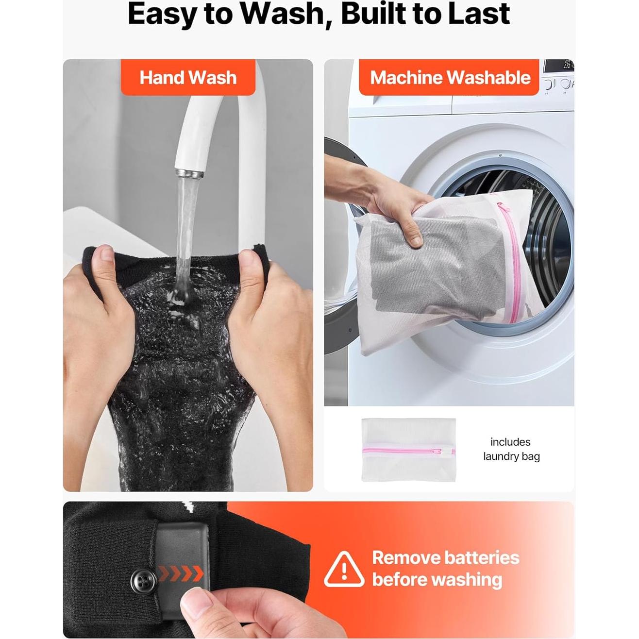 Calcetines Calentados VEVOR, Recargables, 4 Niveles de Calor