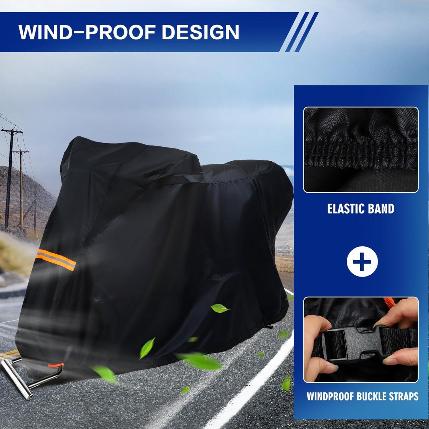 Cubierta de Motocicleta SUPCVR MC001 Impermeable Universal 245 cm