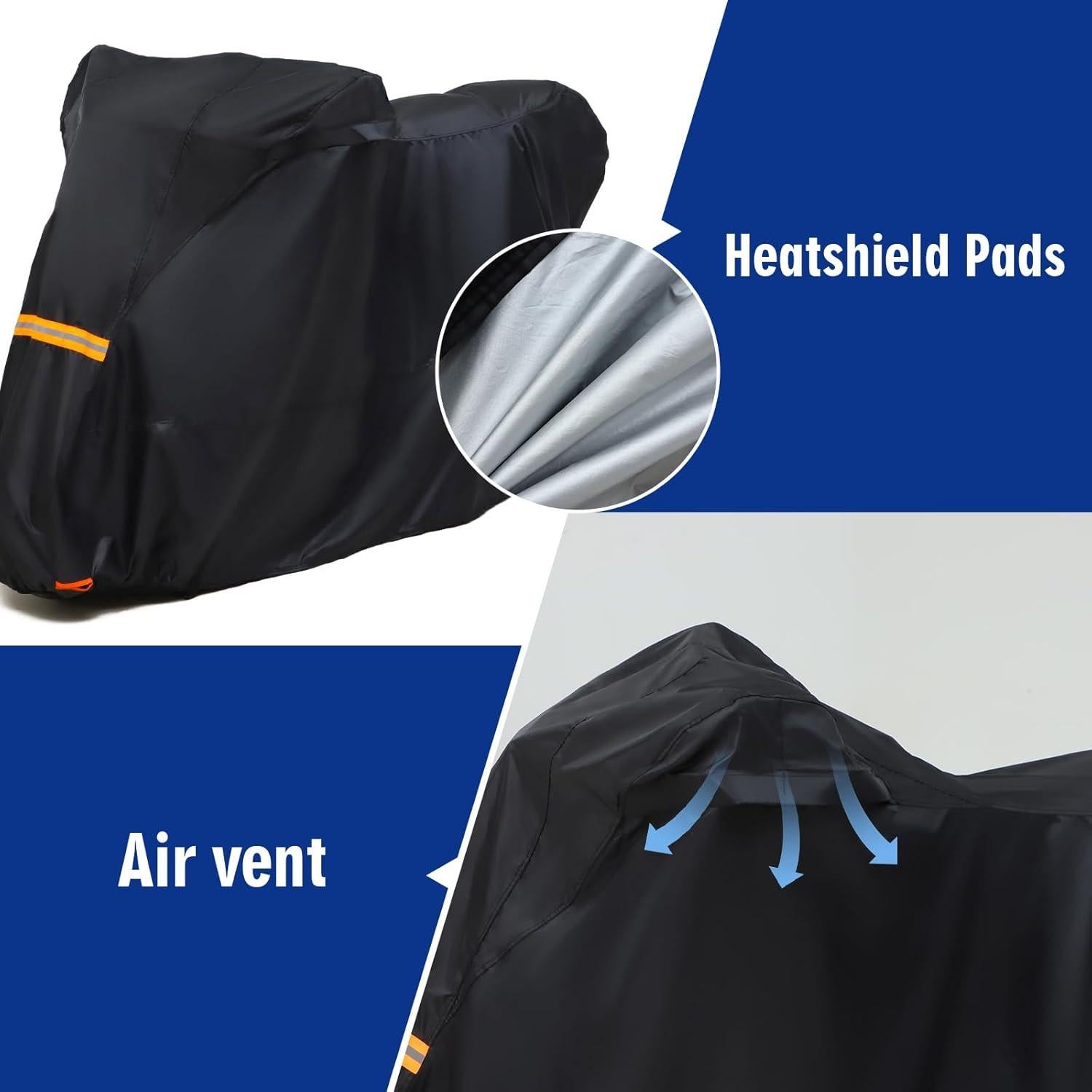 Cubierta de Motocicleta SUPCVR MC001 Impermeable Universal 245 cm