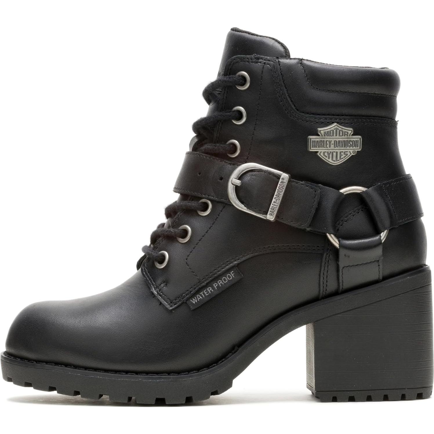 Botín de motocicleta mujer Harley-Davidson Howell negro 11.43 cm