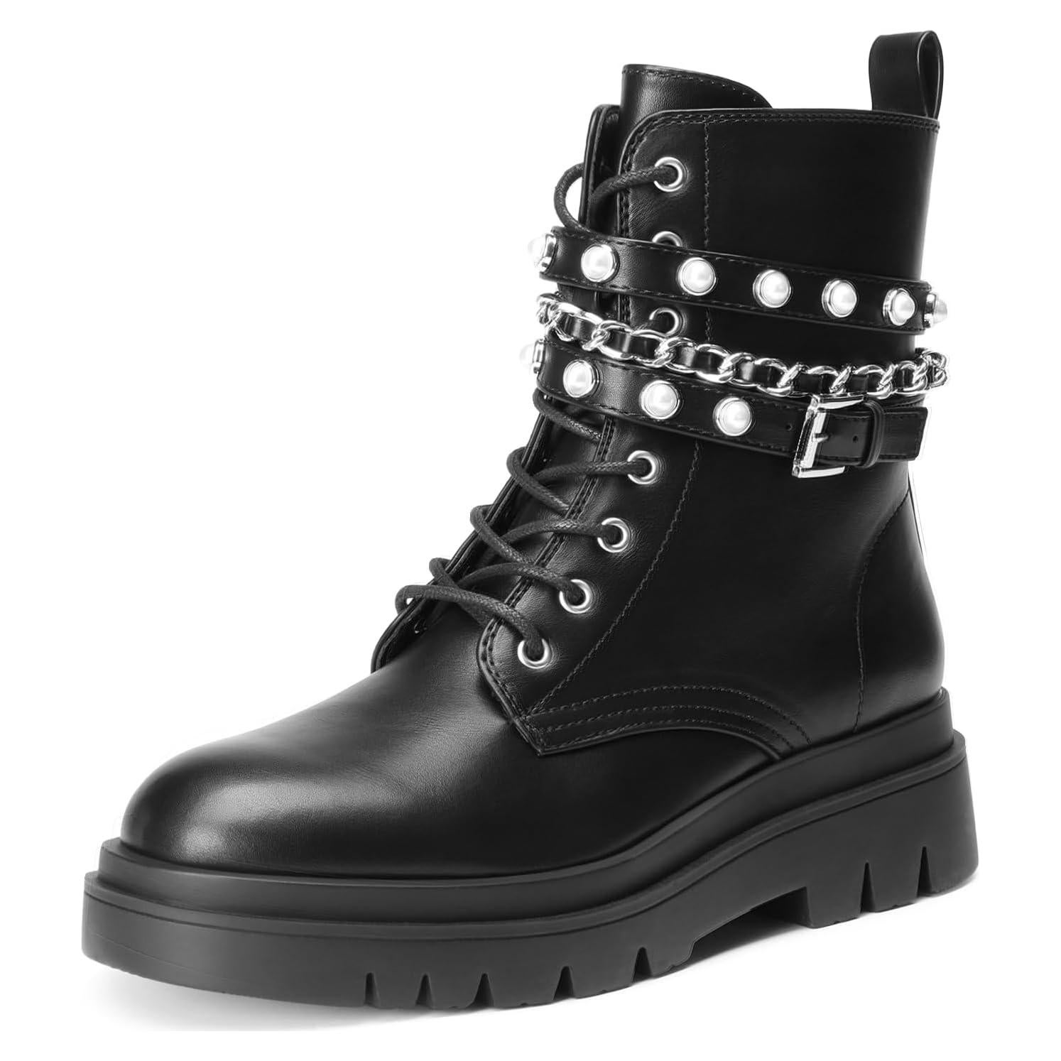 Botas de Combate para Mujer Dream Pairs con Plataforma 5cm