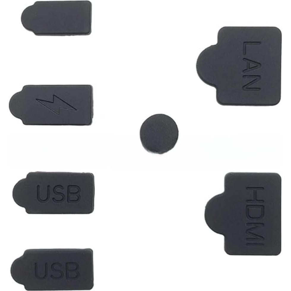 Tapones Antipolvo para PS5 TGDPLUE 7 Piezas Negro