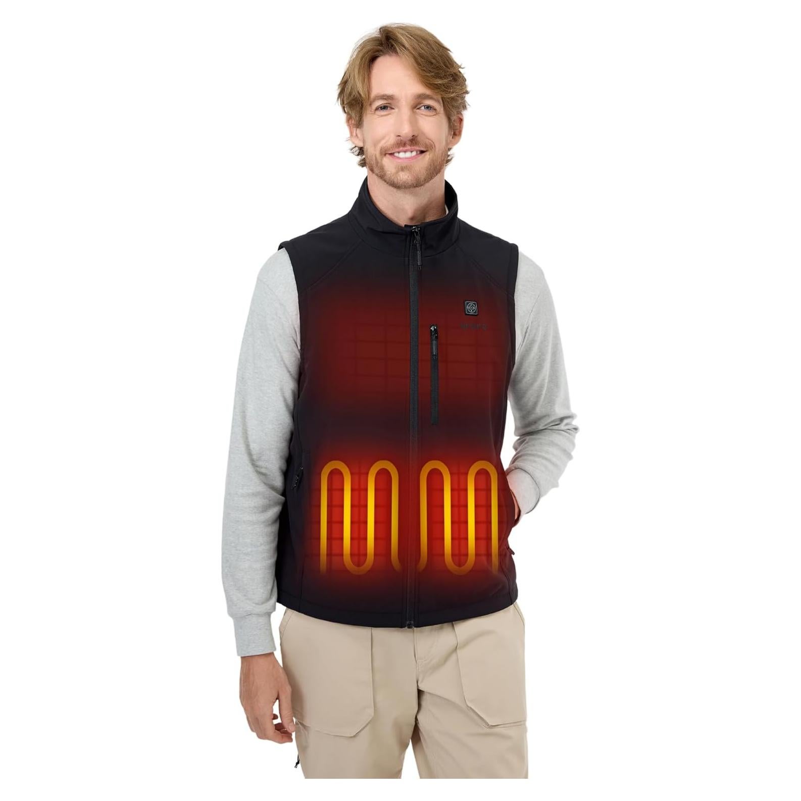 Chaleco Térmico Hombre ORORO X-Large Negro USB-C Calentado