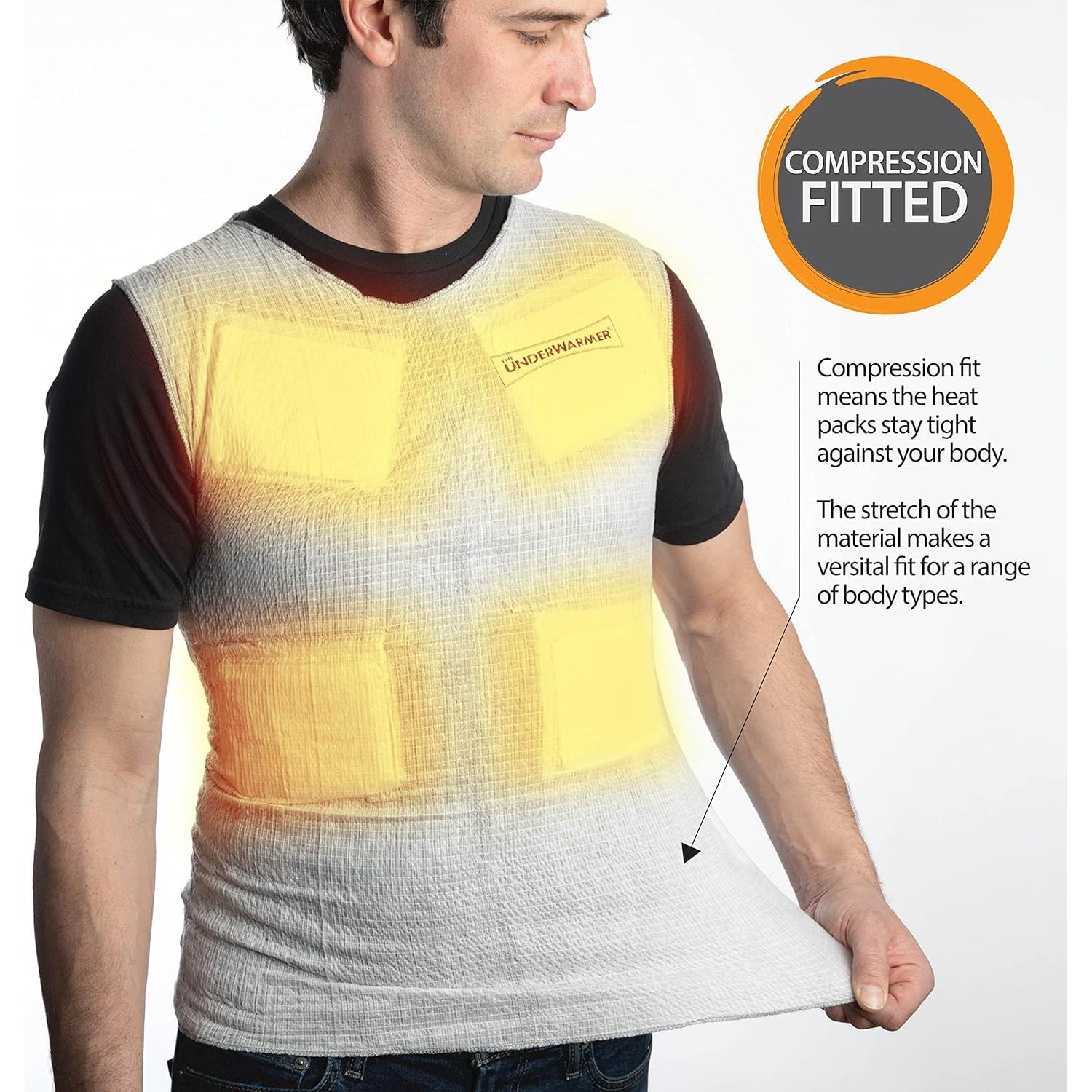 Camisa Calentada UnderWarmer Unisex X-Large Blanca 12 Horas