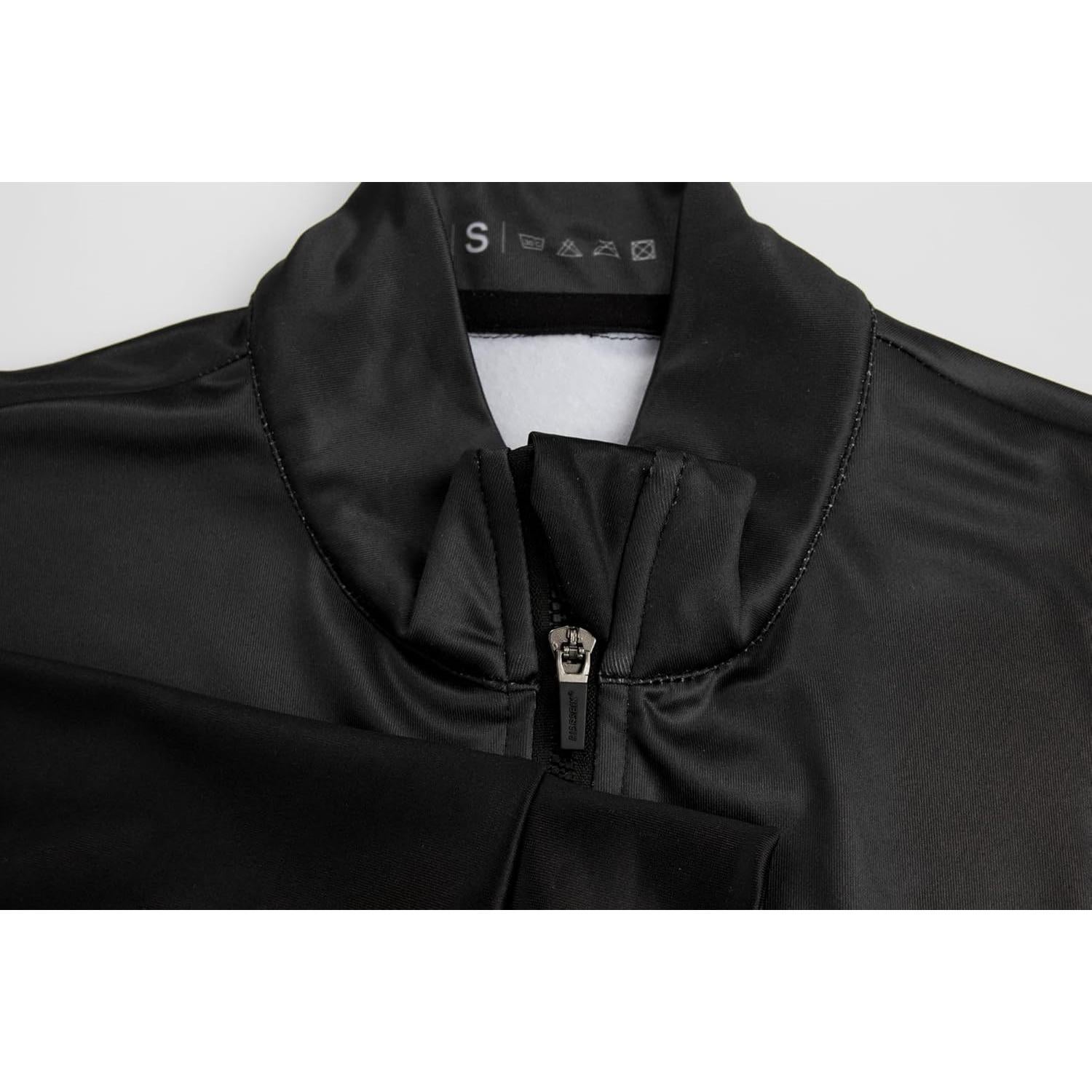 Jersey de Ciclismo Térmico GCRFL Hombre Forro Polar Negro