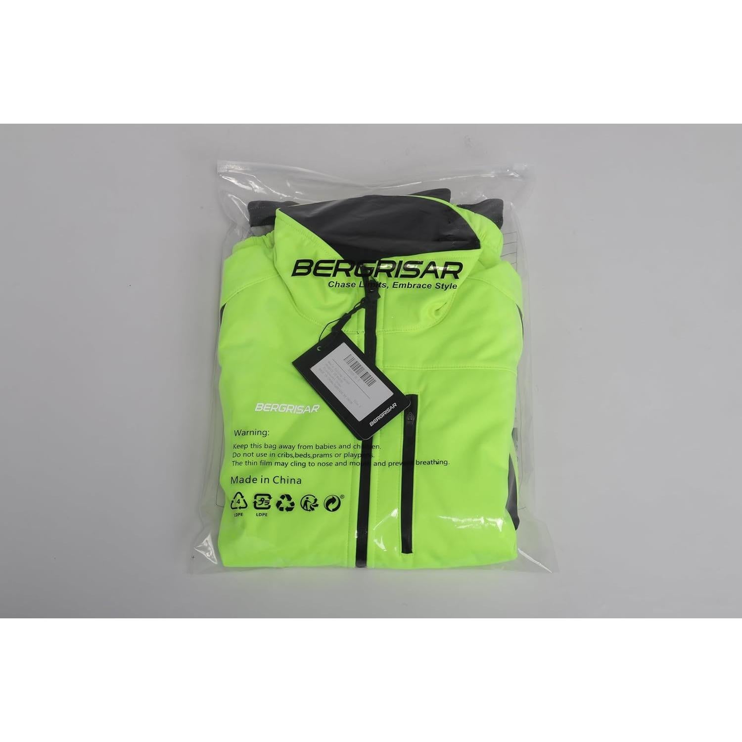 Chaqueta de Ciclismo de Invierno BERGRISAR Hombre X-Large Negra