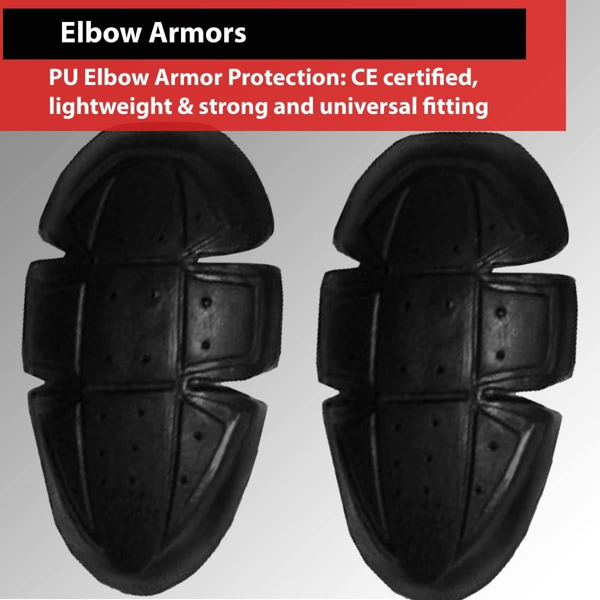 Armadura de Motocicleta 5PC CE Chaquetas 4 Motos Ajuste Universal