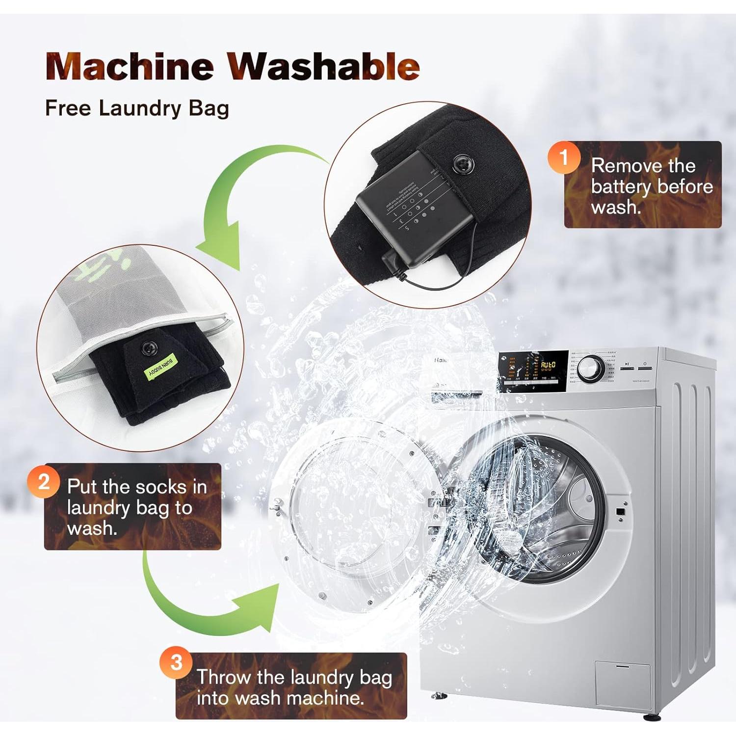 Calcetines Calentados Recargables Bubbacare Control APP Unisex