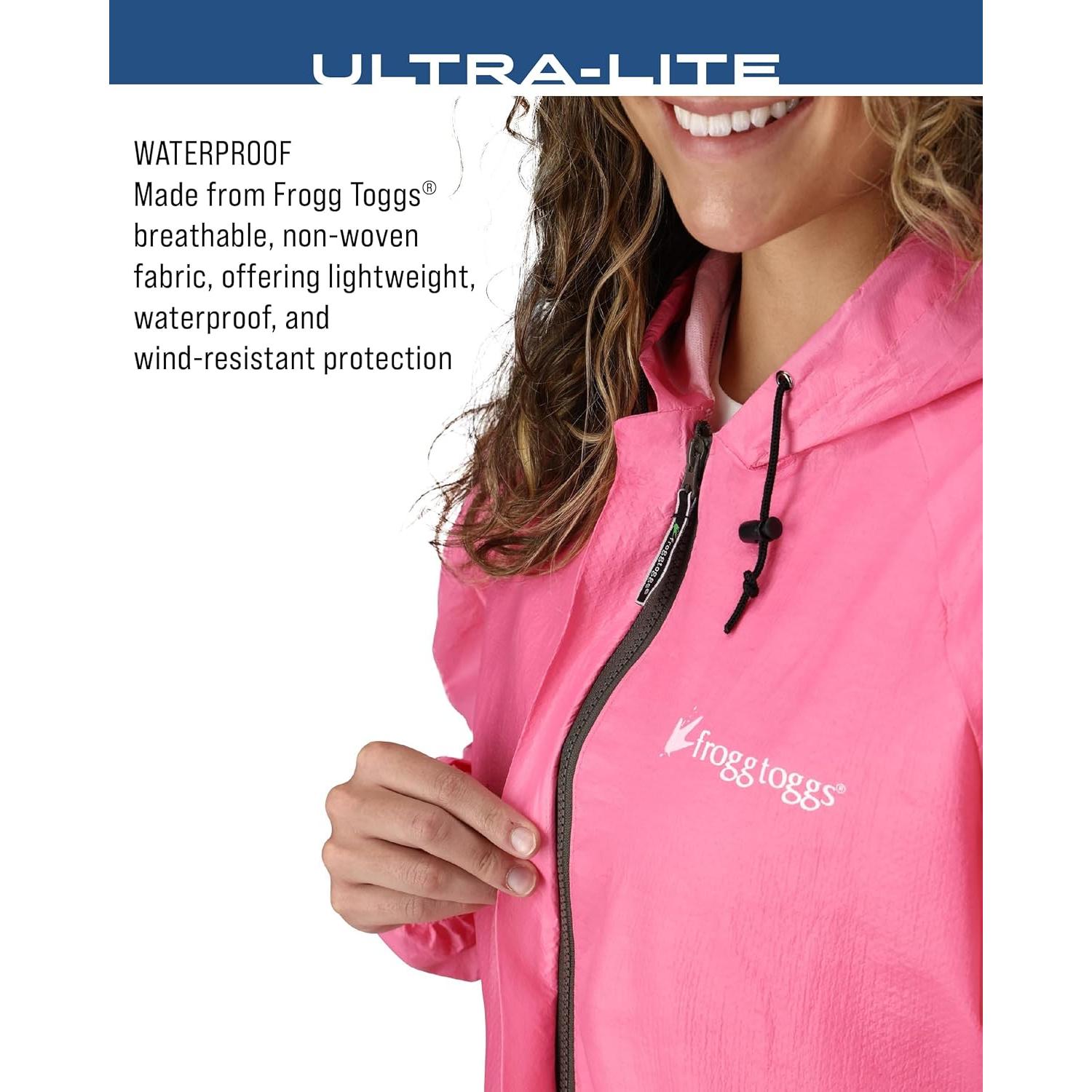 Chaqueta de Lluvia Impermeable FROGG TOGGS Ultra-Lite2 Mujer Rosa