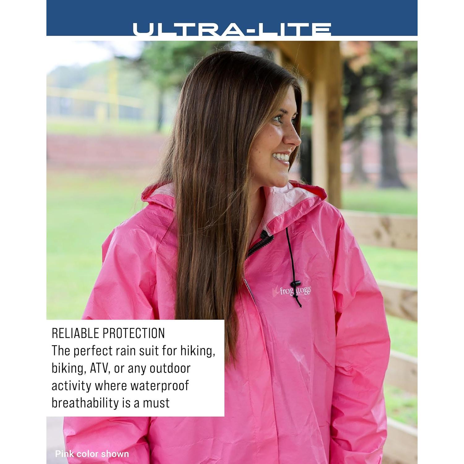 Chaqueta de Lluvia Impermeable FROGG TOGGS Ultra-Lite2 Mujer Rosa