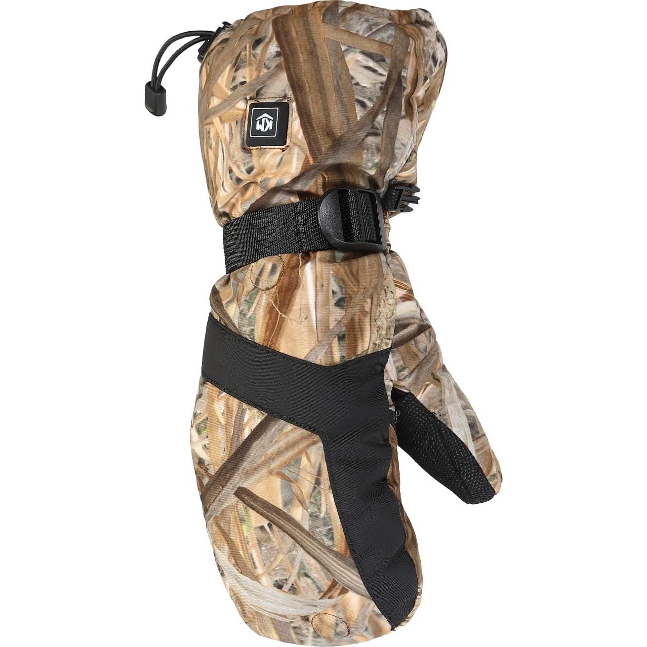 Guantes de Caza Calentados KEMIMOTO Camo Recargables Talla Grande