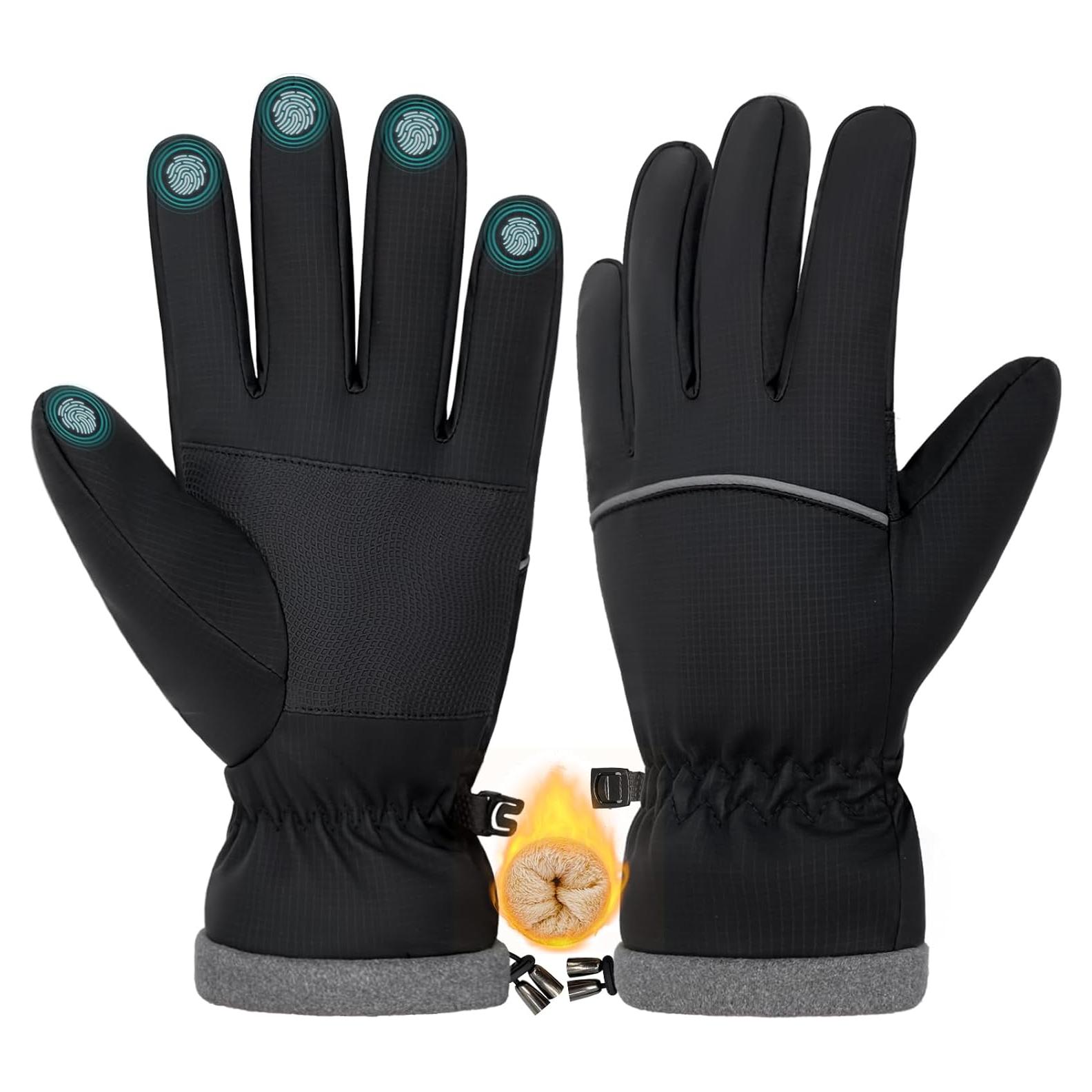 Guantes de Invierno Woogwin Térmicos Impermeables para Hombres y Mujeres
