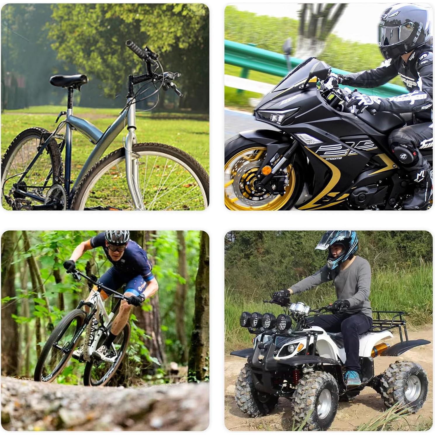 Agarre de Manillar Antideslizante YGDMD 110cm Negro y Naranja