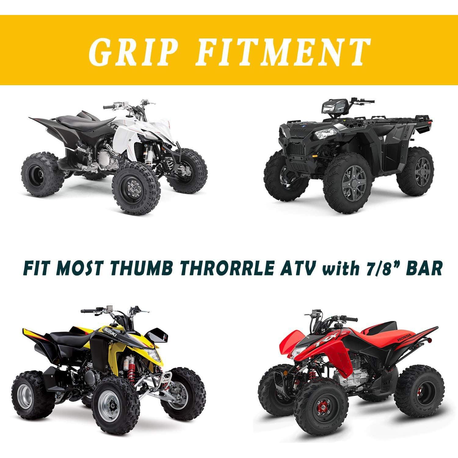 Agarre de Manillar ATV APPYU 7/8" Negro Goma Suave