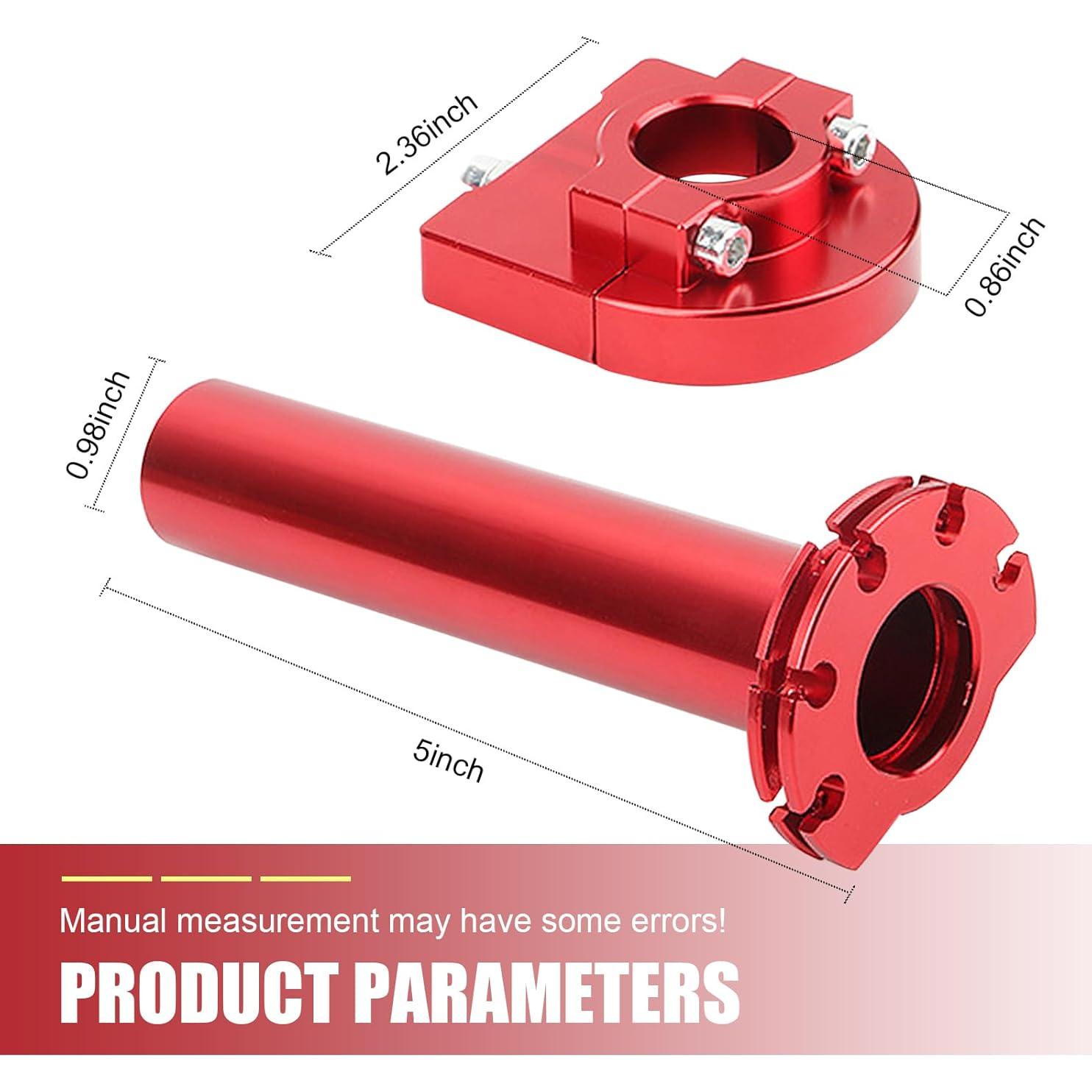 Agarre Acelerador Motocicleta Nowkont 22 mm Rojo CNC