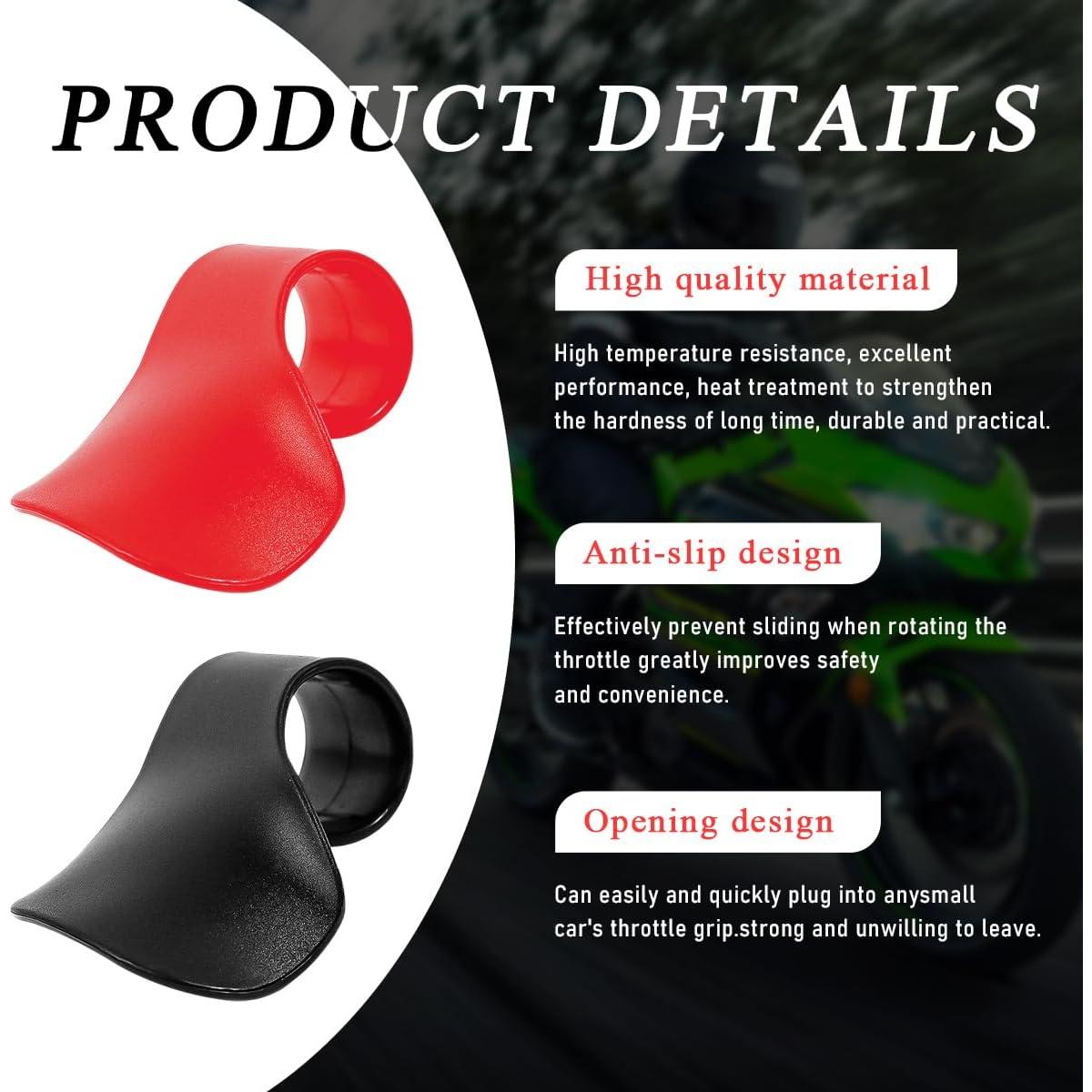 Asistente de Acelerador Yourkar 2 PCS Negro+Rojo Universal