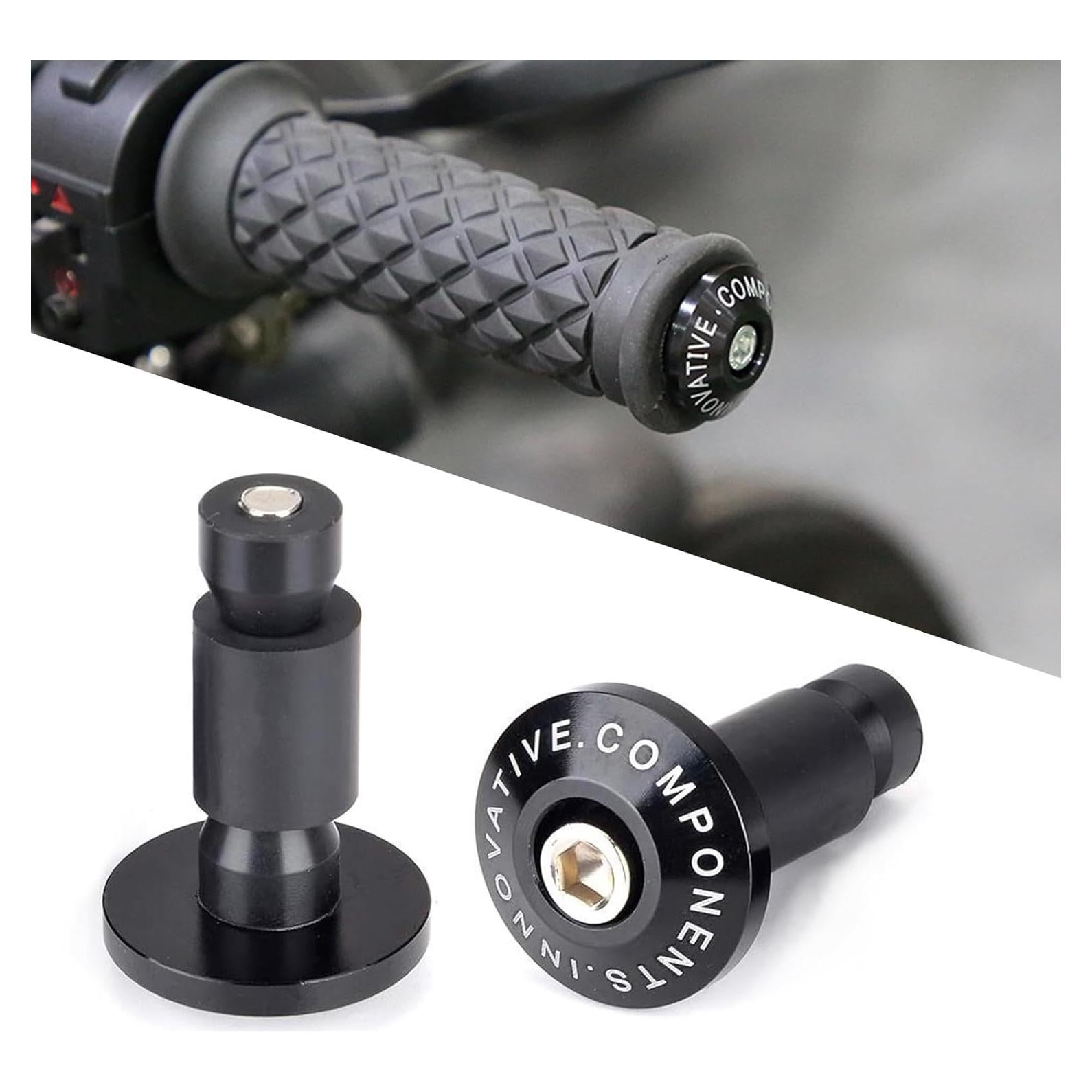 2 Tapones de Extremo de Manillar Jewkot 22.2mm Negro