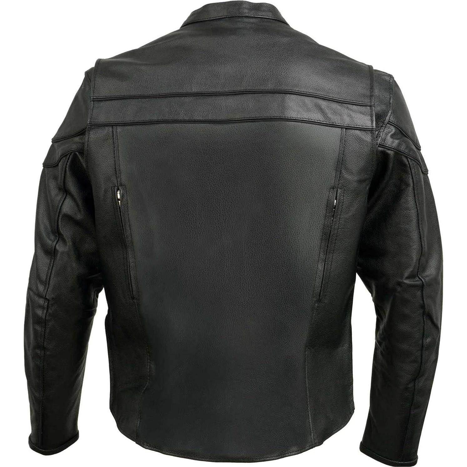 Chaqueta de Cuero Deportiva para Hombres Event Leather EL1408