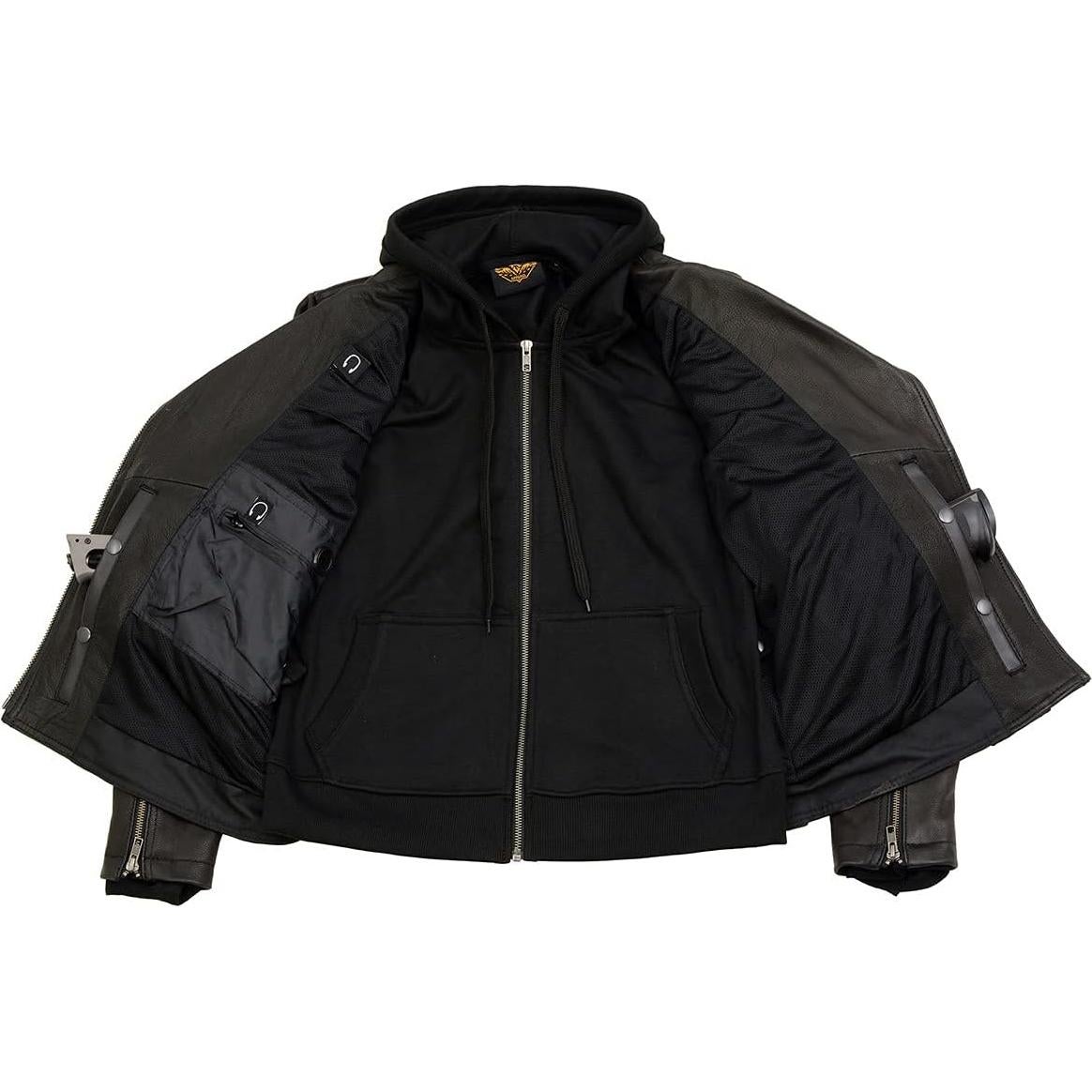 Chaqueta de Motocicleta de Cuero Milwaukee Leather para Mujeres 5X