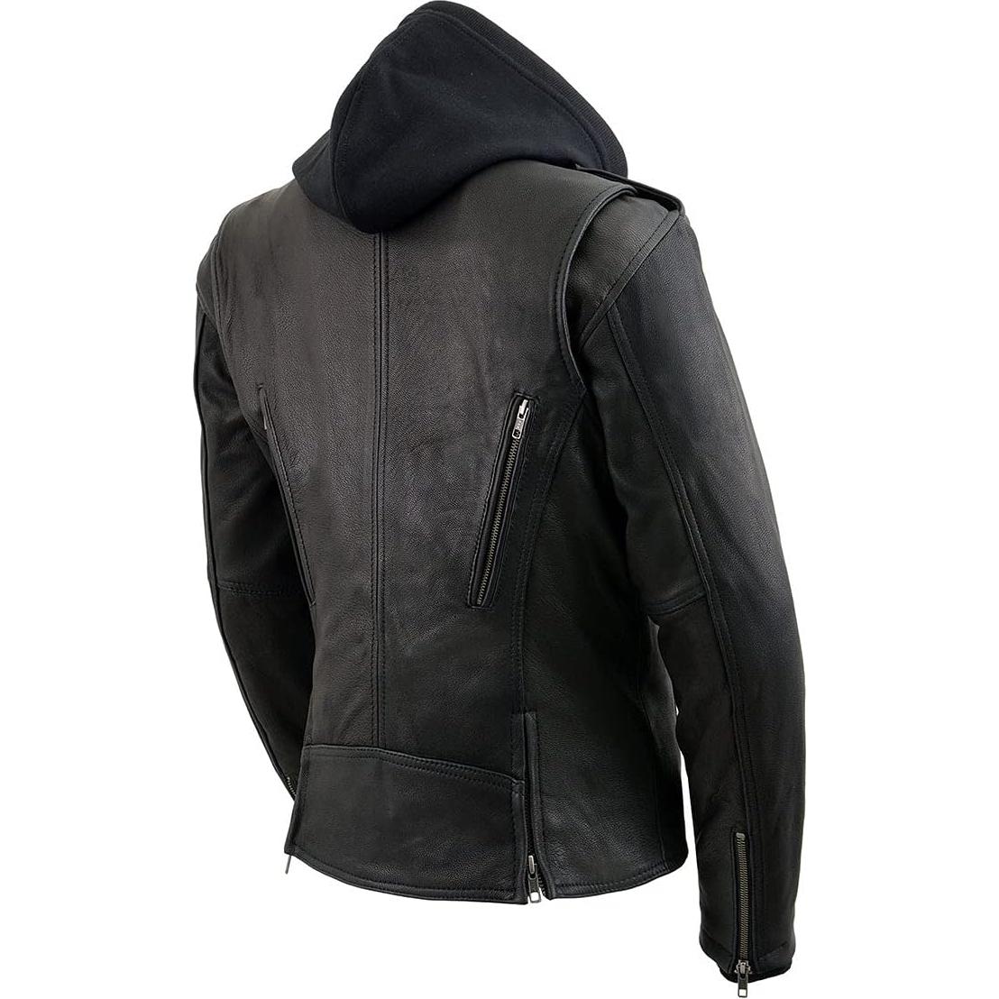 Chaqueta de Motocicleta de Cuero Milwaukee Leather para Mujeres 5X