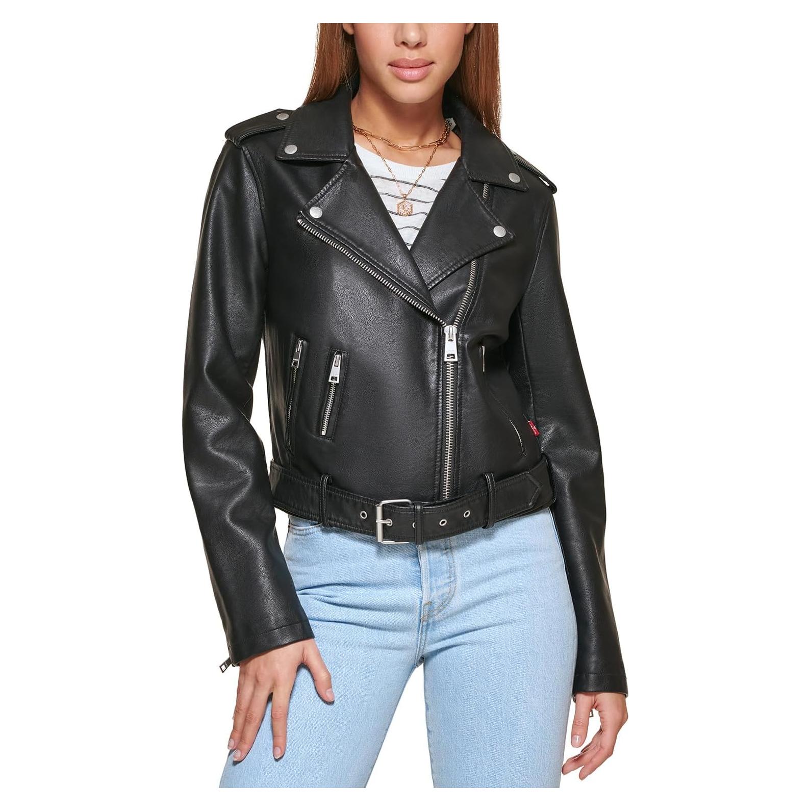 Chaqueta de moto de cuero sintético Levi's para mujer