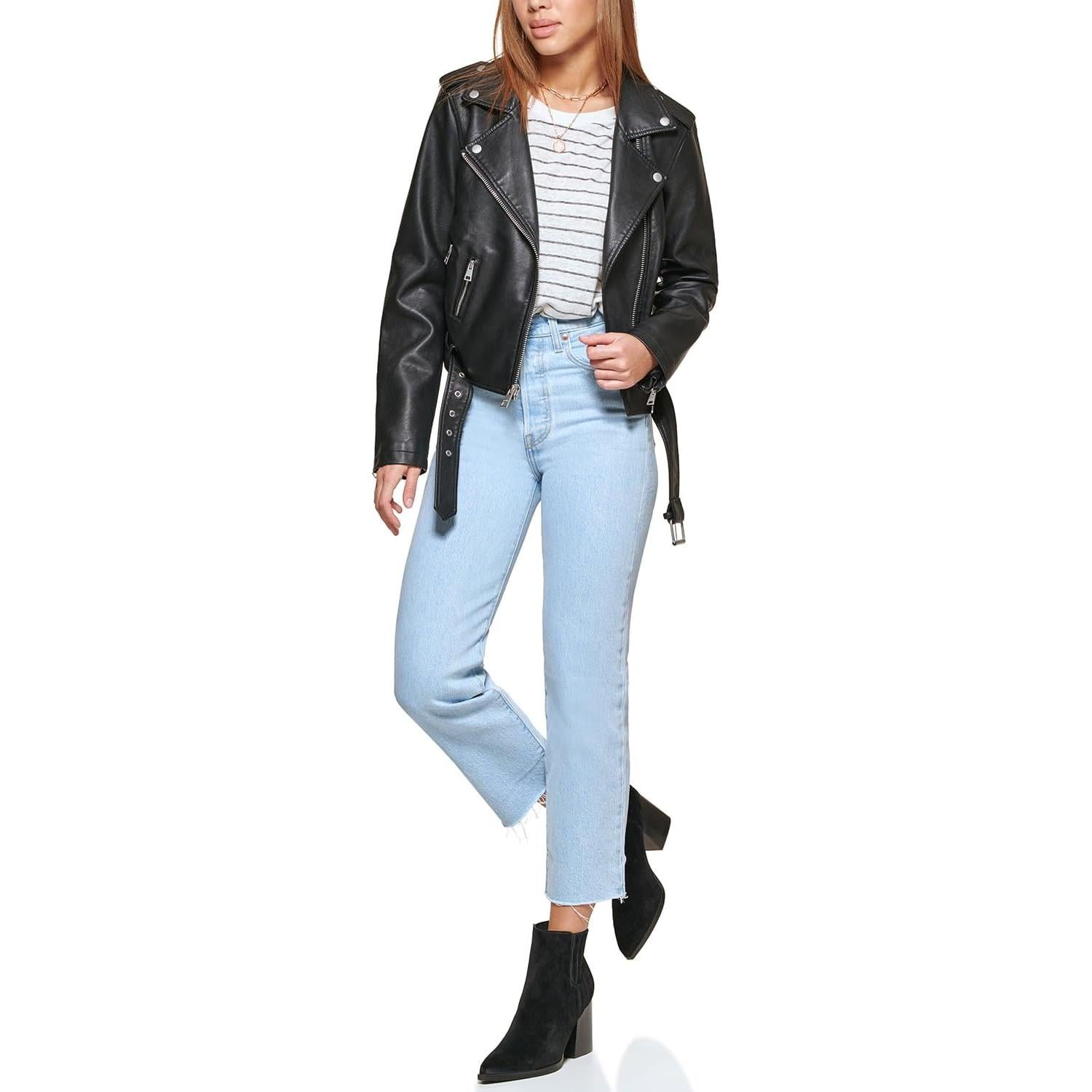 Chaqueta de moto de cuero sintético Levi's para mujer