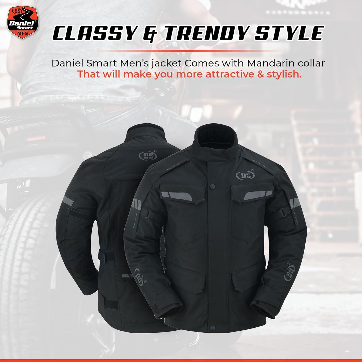 Chaqueta de Motocicleta Daniel Smart Hombre Malla Resistente al Agua