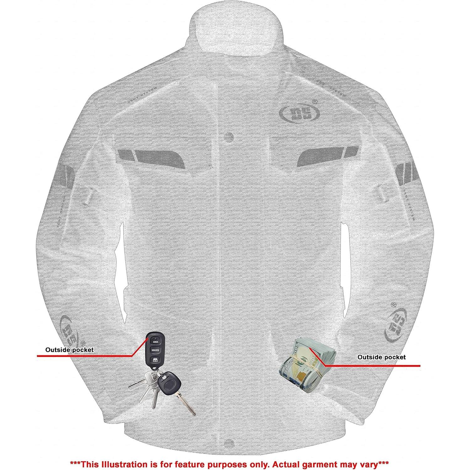 Chaqueta de Motocicleta Daniel Smart Hombre Malla Resistente al Agua