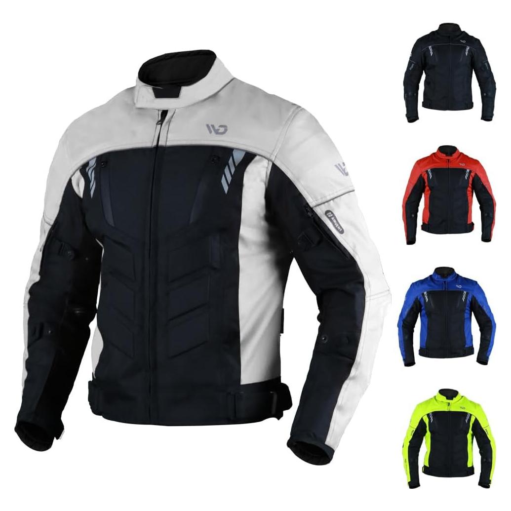 Chaqueta de Motocicleta WD Motorsports Vegas 1.0 Impermeable Gris