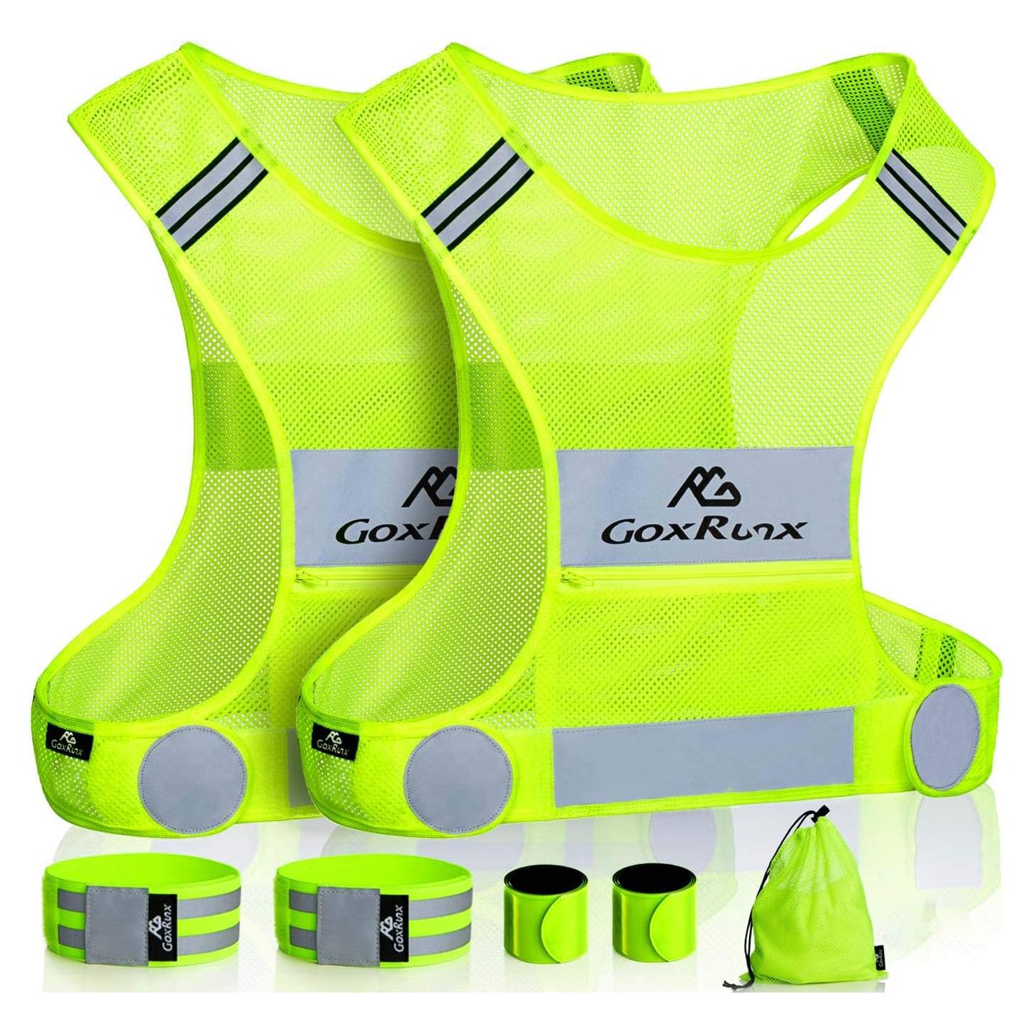 Chalecos Reflectantes GoxRunx 2 Piezas Seguridad Correr