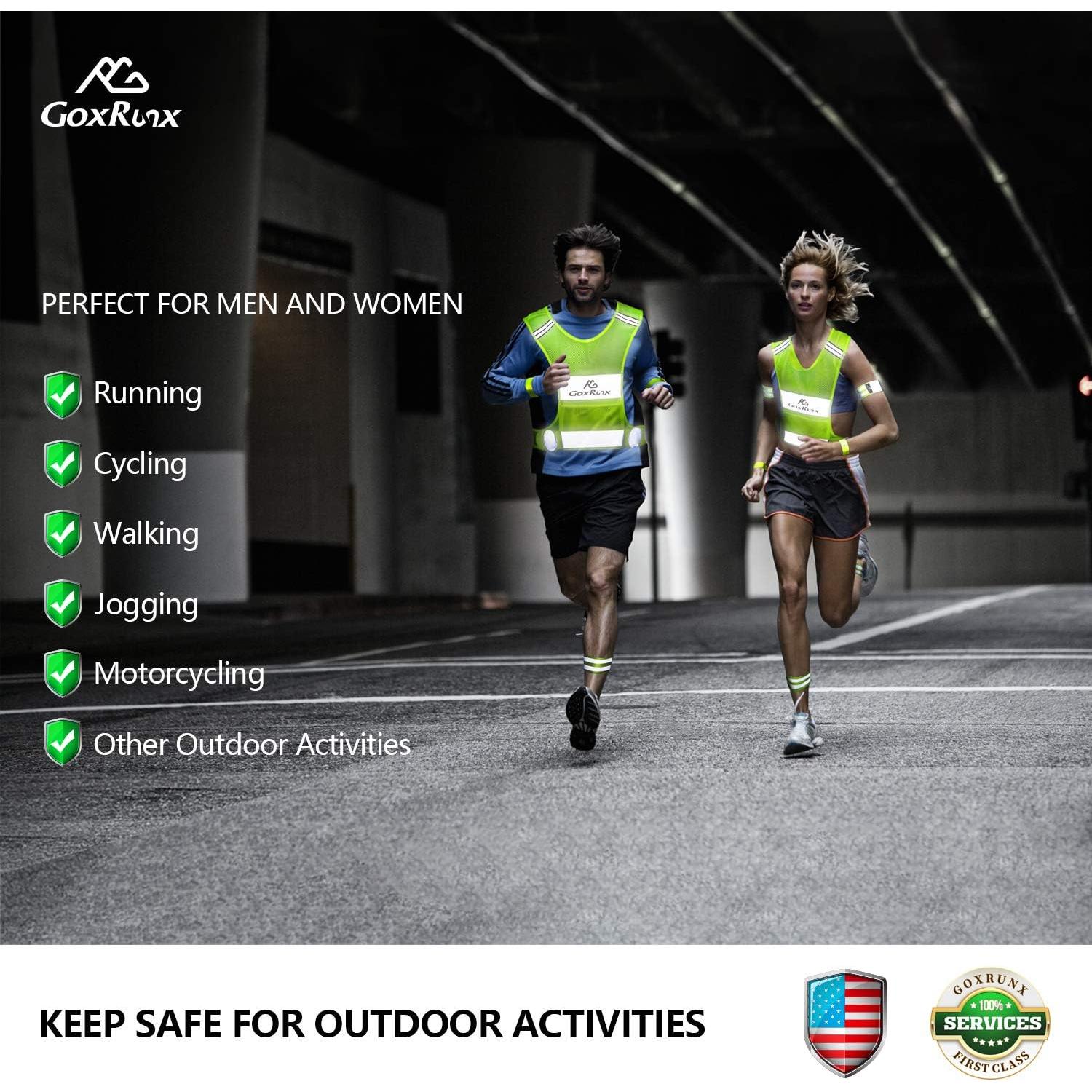 Chalecos Reflectantes GoxRunx 2 Piezas Seguridad Correr