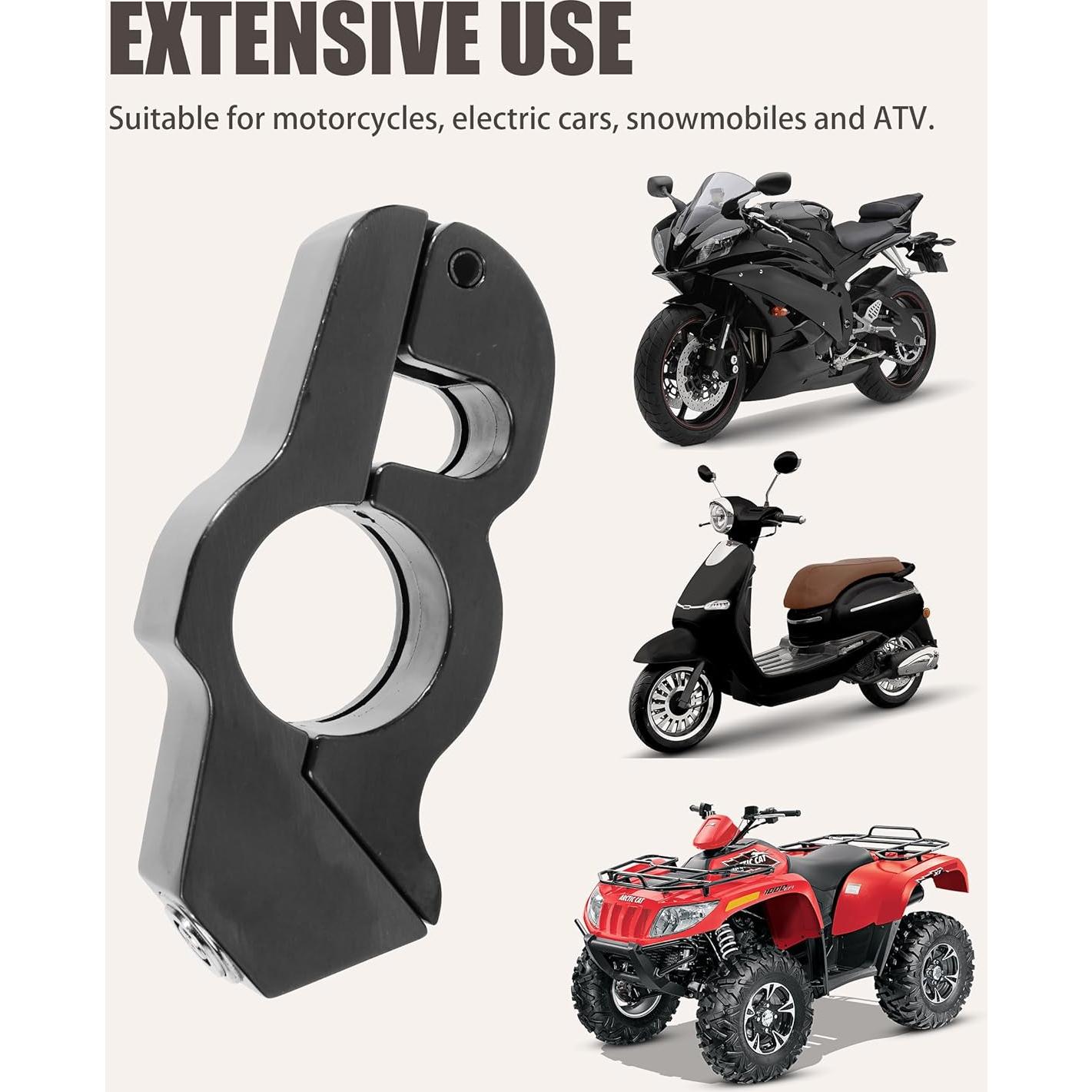 Cerradura Antirrobo para Motocicleta RACOONA 1411CBFDS002 Negra