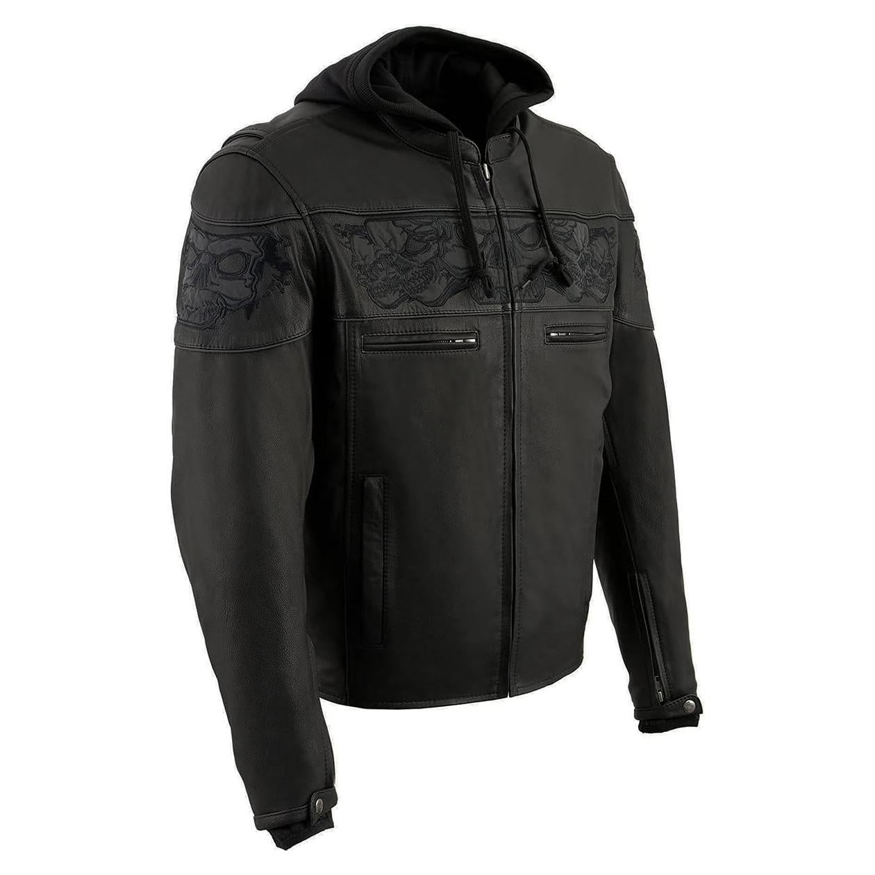 Chaqueta de Cuero para Motocicleta Milwaukee Leather MLM1563