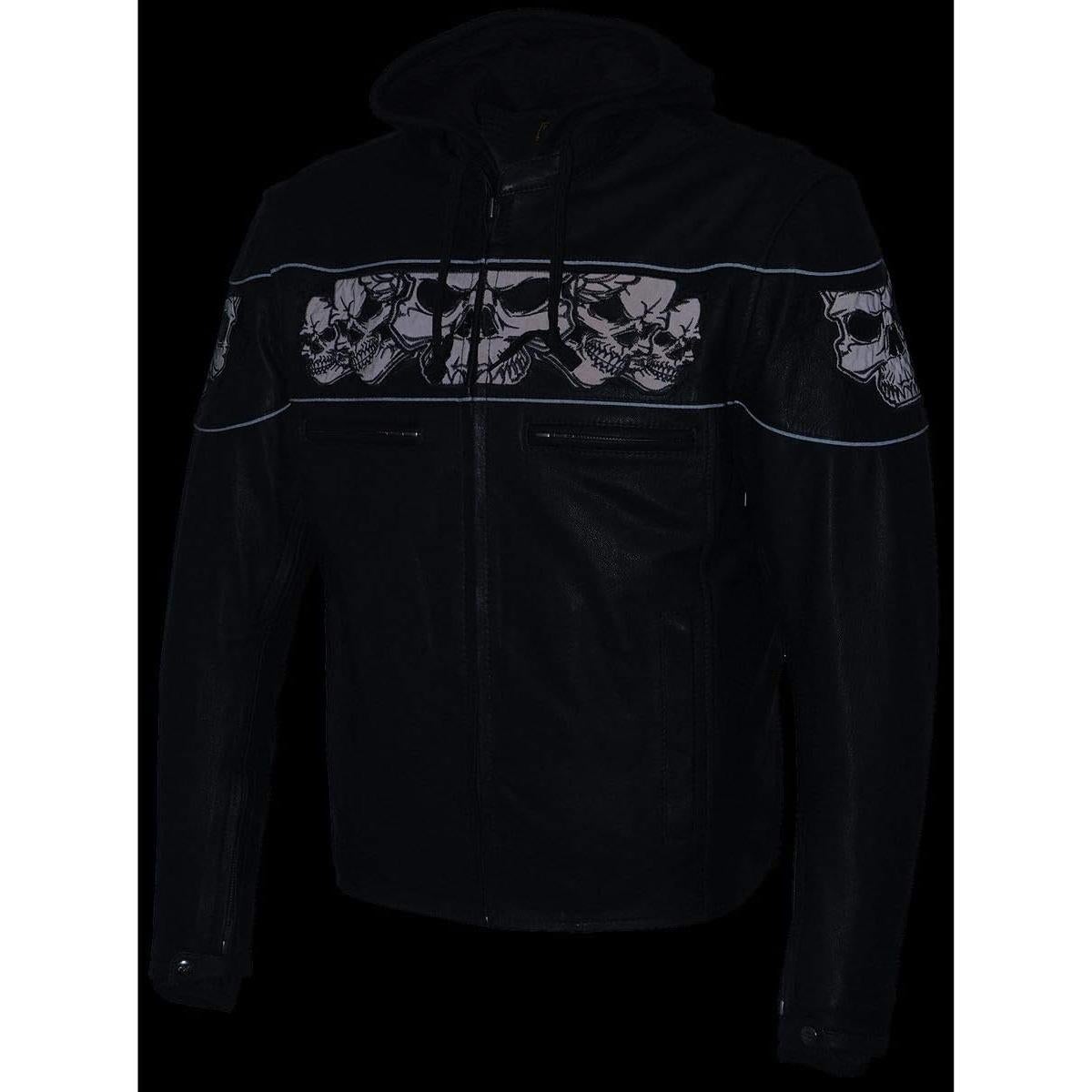 Chaqueta de Cuero para Motocicleta Milwaukee Leather MLM1563