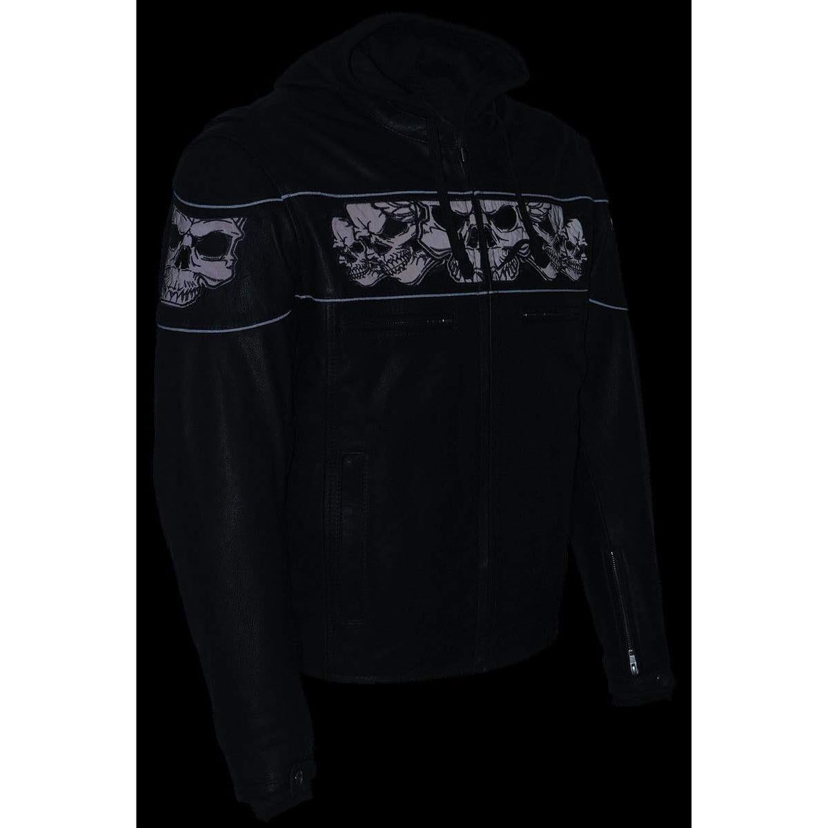 Chaqueta de Cuero para Motocicleta Milwaukee Leather MLM1563