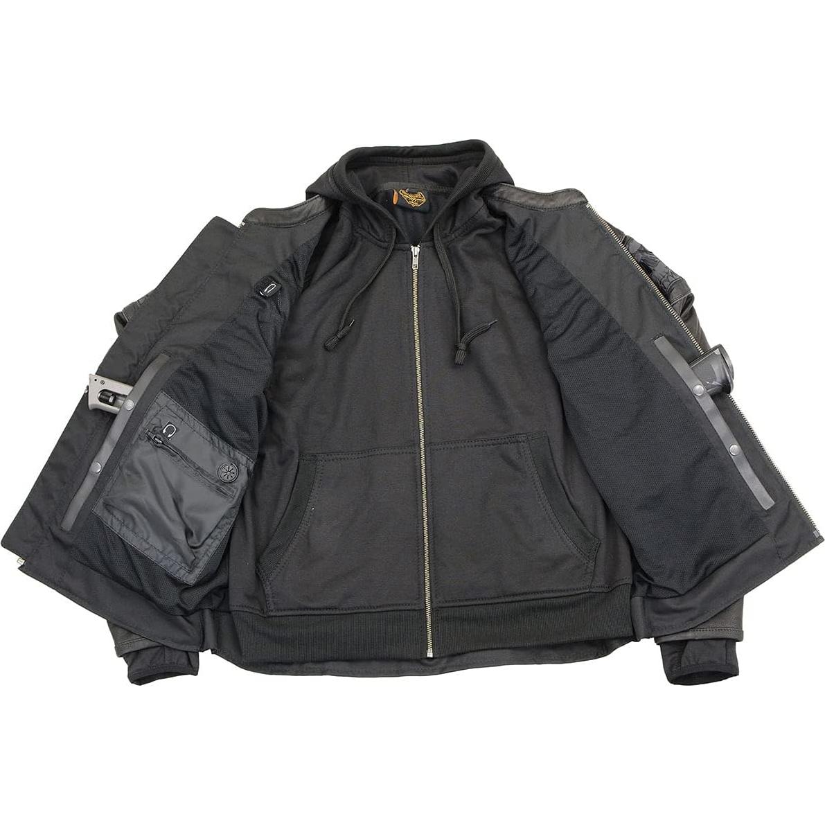 Chaqueta de Cuero para Motocicleta Milwaukee Leather MLM1563