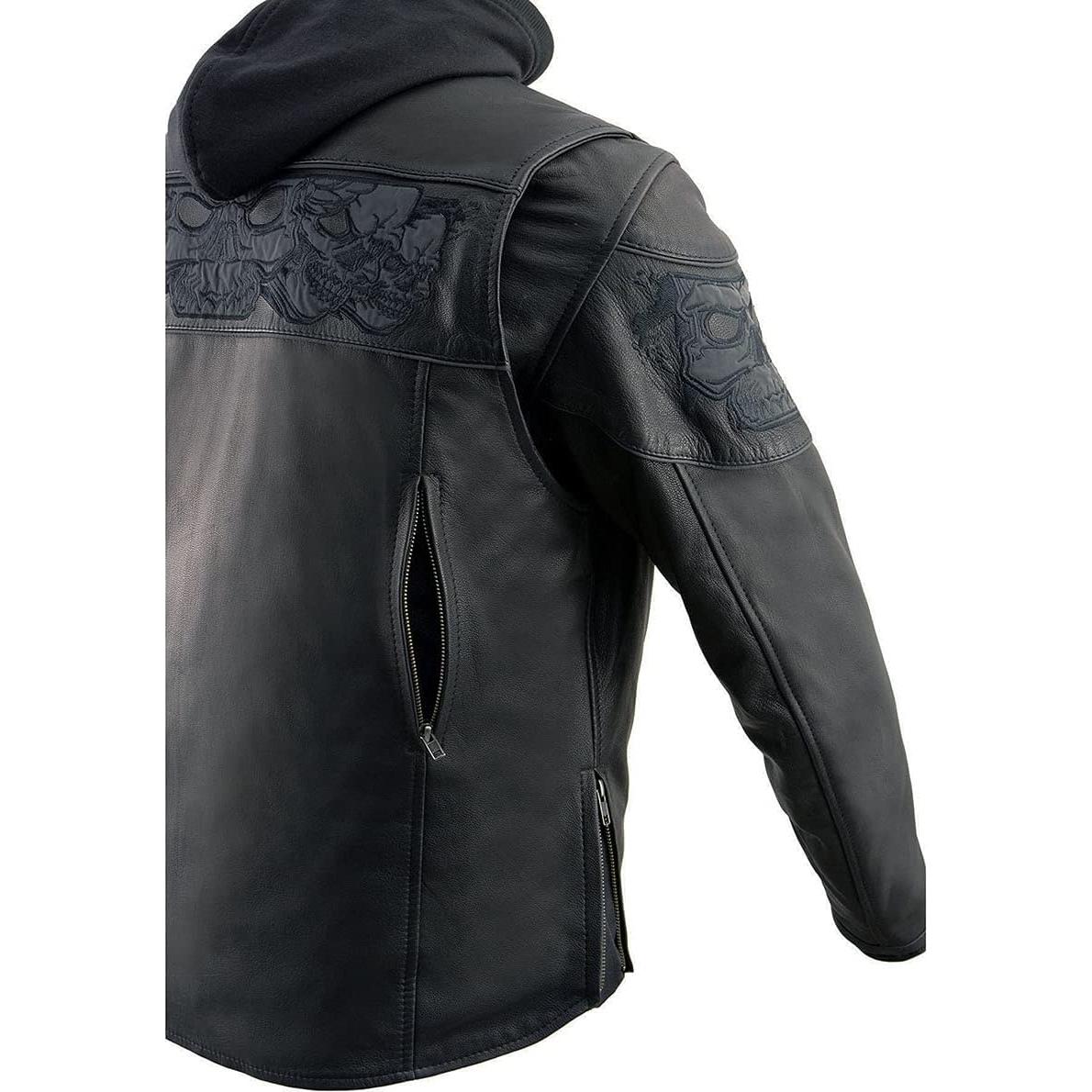 Chaqueta de Cuero para Motocicleta Milwaukee Leather MLM1563