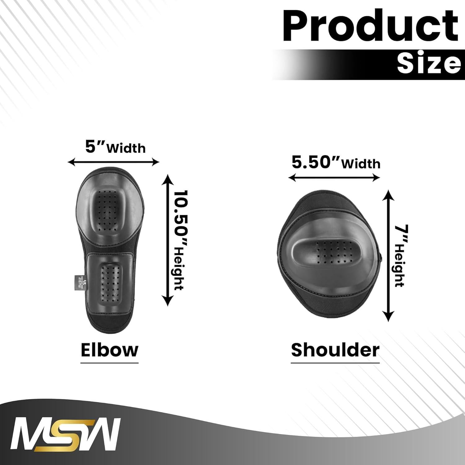 Conjunto de Almohadillas de Armadura CE MOTOSTYLEWEAR Nivel 1